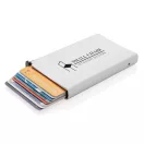 Portcard securizat RFID, maxim 6-10 carduri, Everestus, 20IAN094, Aluminiu, ABS, Argintiu