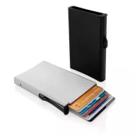   Portcard securizat RFID, maxim 6-10 carduri, Everestus, 20IAN094, Aluminiu, ABS, Argintiu