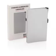   Portcard securizat RFID, maxim 6-10 carduri, Everestus, 20IAN094, Aluminiu, ABS, Argintiu