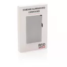 Portcard securizat RFID, maxim 6-10 carduri, Everestus, 20IAN094, Aluminiu, ABS, Argintiu