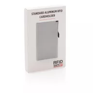  Portcard securizat RFID, maxim 6-10 carduri, Everestus, 20IAN094, Aluminiu, ABS, Argintiu