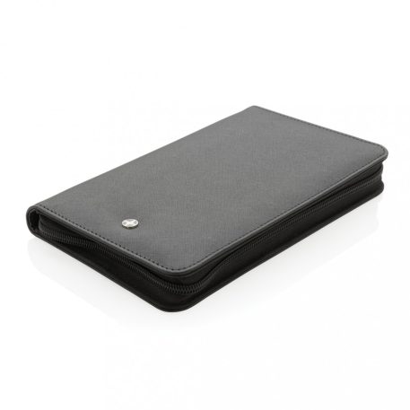 Portofel de calatorie RFID, Swiss Peak by AleXer, 18SEP2918, 22.7x13.9x2 cm, Poliuretan, Negru