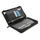 Portofel de calatorie RFID, Swiss Peak, 18SEP2918, 22.7x13.9x2 cm, Poliuretan, Negru