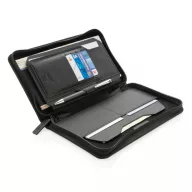   Portofel de calatorie RFID, Swiss Peak, 18SEP2918, 22.7x13.9x2 cm, Poliuretan, Negru