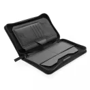 Portofel de calatorie RFID, Swiss Peak, 18SEP2918, 22.7x13.9x2 cm, Poliuretan, Negru