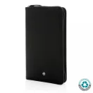 Portofel de calatorie RFID, Swiss Peak, 18SEP2918, 22.7x13.9x2 cm, Poliuretan, Negru