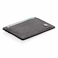   Portcard securizat RFID pentru 8 carduri, anti-frauda, Swiss Peak, RD, pu, negru, 70x103x3 mm