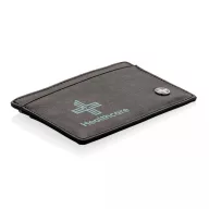   Portcard securizat RFID pentru 8 carduri, anti-frauda, Swiss Peak, RD, pu, negru, 70x103x3 mm