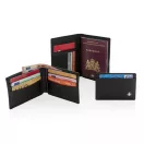 Portcard securizat RFID pentru 8 carduri, anti-frauda, Swiss Peak, RD, pu, negru, 70x103x3 mm