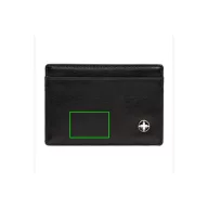   Portcard securizat RFID pentru 8 carduri, anti-frauda, Swiss Peak, RD, pu, negru, 70x103x3 mm