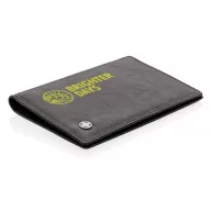   Portofel pasaport anti-frauda, protectie RFID, Swiss Peak, RD, pu, negru, 140x100x6 mm