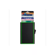   Portcard securizat RFID, Everestus, RD, aluminiu, negru, 8x64x95 mm