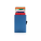 Portcard securizat RFID, Everestus, JU004, aluminiu, albastru