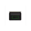 Portcard subtire securizat RFID, XD, QC, pu, negru, 3x85x115 mm