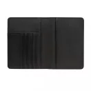 Set portofel pentru pasaport si eticheta bagaj, Swiss Peak, 42FEB230853, 15.3x17.1x2.5 cm, Poliuretan, Negru