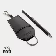   Set instrumente de scris, 2410E24672, Swiss Peak, 8.5 x 2 x 15 cm, Poliuretan, Negru