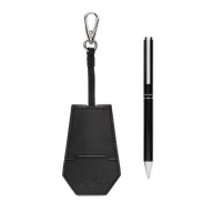   Set instrumente de scris, 2410E24672, Swiss Peak, 8.5 x 2 x 15 cm, Poliuretan, Negru