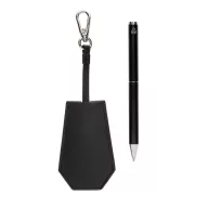   Set instrumente de scris, 2410E24672, Swiss Peak, 8.5 x 2 x 15 cm, Poliuretan, Negru