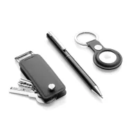   Set instrumente de scris, 2410E24673, Swiss Peak, 10 x 2.5 x 15 cm, Poliuretan, Negru