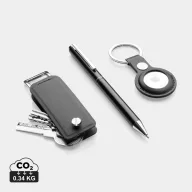   Set instrumente de scris, 2410E24673, Swiss Peak, 10 x 2.5 x 15 cm, Poliuretan, Negru