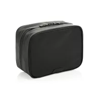   Geanta de cosmetice multifunctionala, Swiss Peak, 2610E19129, Compartimentata, Cu agatatoare, 25.5x10x19 cm, rPET, Negru