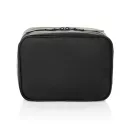 Geanta de cosmetice multifunctionala, Swiss Peak, 2610E19129, Compartimentata, Cu agatatoare, 25.5x10x19 cm, rPET, Negru
