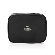   Geanta de cosmetice multifunctionala, Swiss Peak, 2610E19129, Compartimentata, Cu agatatoare, 25.5x10x19 cm, rPET, Negru