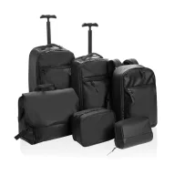   Geanta de cosmetice multifunctionala, Swiss Peak, 2610E19129, Compartimentata, Cu agatatoare, 25.5x10x19 cm, rPET, Negru