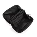 Geanta de cosmetice pliabila, Swiss Peak, 2610E19128, Cu maner, 24x11x16 cm, rPET, Negru