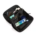 Geanta de cosmetice pliabila, Swiss Peak, 2610E19128, Cu maner, 24x11x16 cm, rPET, Negru