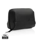 Geanta de cosmetice pliabila, Swiss Peak, 2610E19128, Cu maner, 24x11x16 cm, rPET, Negru