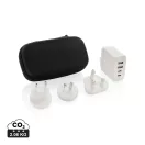 Adaptor de calatorie, 2502E15051, Everestus, 15 x 8.5 x 6 cm, Policarbonat, Alb