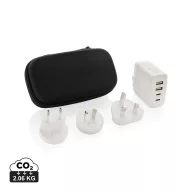   Adaptor de calatorie, 2502E15051, Everestus, 15 x 8.5 x 6 cm, Policarbonat, Alb