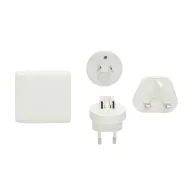   Adaptor de calatorie, 2502E15051, Everestus, 15 x 8.5 x 6 cm, Policarbonat, Alb
