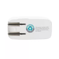   Adaptor de calatorie, 2502E15051, Everestus, 15 x 8.5 x 6 cm, Policarbonat, Alb
