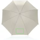 Umbrela de ploaie, XD, 2610E18601, 86xØ86 cm, rPET, Fibra de sticla, Bej