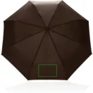 Umbrela de ploaie, XD, 2610E18599, 315xØ58 cm, rPET, Fibra de sticla, Maro