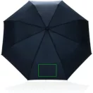 Umbrela de ploaie, XD, 2610E18600, 315xØ58 cm, rPET, Fibra de sticla, Albastru Navy