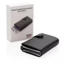 Portcard securizat RFID, maxim 6-10 carduri, Everestus, 20IAN093, Aluminiu, Poliuretan, Negru