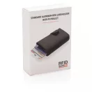 Portcard securizat RFID, maxim 6-10 carduri, Everestus, 20IAN093, Aluminiu, Poliuretan, Negru