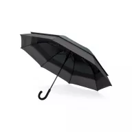   Umbrela lunga cu deschidere automata, 2401E16396, Swiss Peak, 83.5xØ135 cm, rPET, Fibra de sticla, Negru