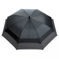   Umbrela lunga cu deschidere automata, 2401E16396, Swiss Peak, 83.5xØ135 cm, rPET, Fibra de sticla, Negru