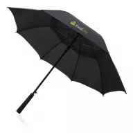   Umbrela lunga rezistenta cu deschidere automata, 2401E16397, Swiss Peak, 81xØ103 cm, rPET, Fibra de sticla, Negru