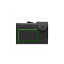 Portofel pentru carduri securizat RFID, Everestus, CE, pu, aluminiu, negru, 16x68x95 mm