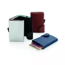 Portcard securizat RFID, Everestus, JU005, poliuretan, aluminiu, albastru