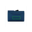 Portcard securizat RFID, Everestus, JU005, poliuretan, aluminiu, albastru