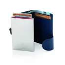 Portcard securizat RFID, Everestus, JU005, poliuretan, aluminiu, albastru