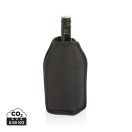 Gentuta racitor pentru sticla de vin, 2410E22110, Everestus, 15.5 x 2.5 x 22.5 cm, rPET, Negru