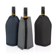   Gentuta racitor pentru sticla de vin, 2410E22110, Everestus, 15.5 x 2.5 x 22.5 cm, rPET, Negru