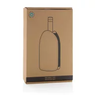   Gentuta racitor pentru sticla de vin, 2410E22112, Everestus, 15.5 x 2.5 x 22.5 cm, rPET, Albastru navy